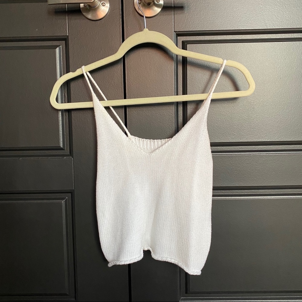 White Knit Tank